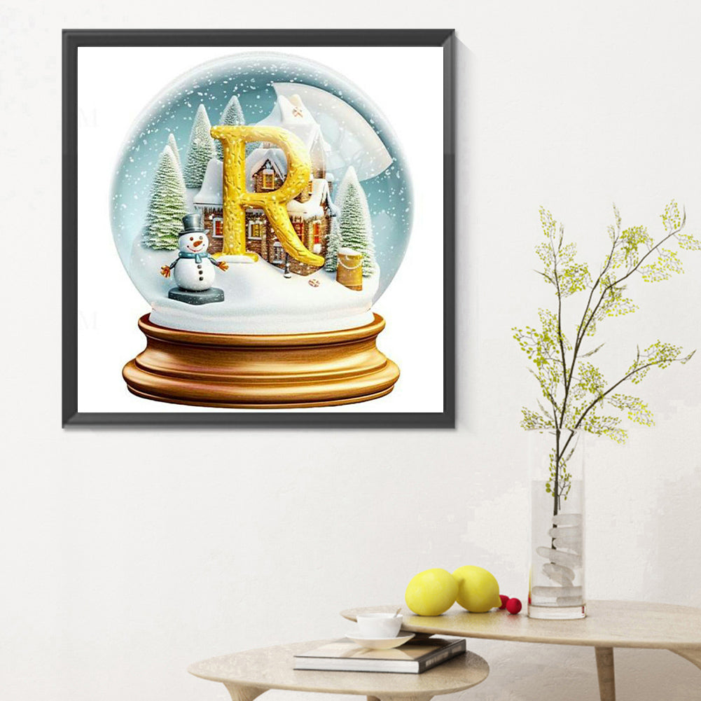 Christmas Crystal Ball R - Full Round Drill Diamond Painting 30*30CM