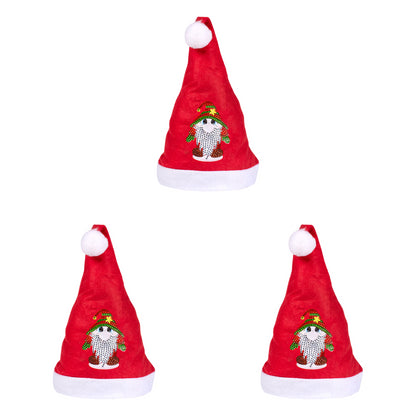 DIY Diamond Painting Christmas Hat Comfort Soft for Adults Unisex (Gnome #2)