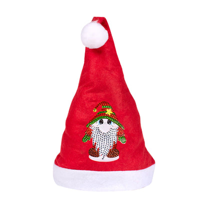 DIY Diamond Painting Christmas Hat Comfort Soft for Adults Unisex (Gnome #2)