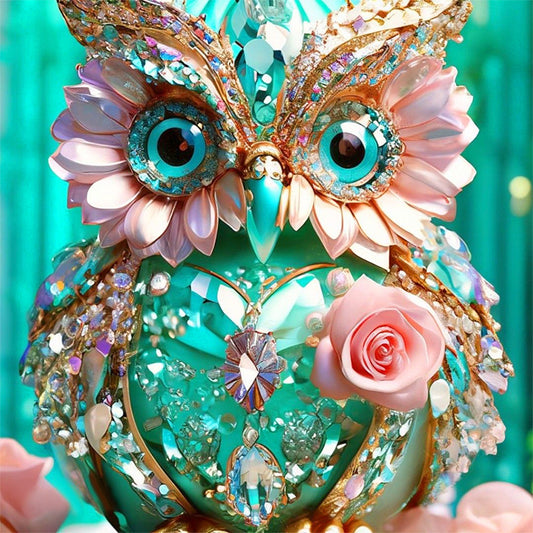 Diamond Owl - Full Round Drill Diamond Painting 30*30CM