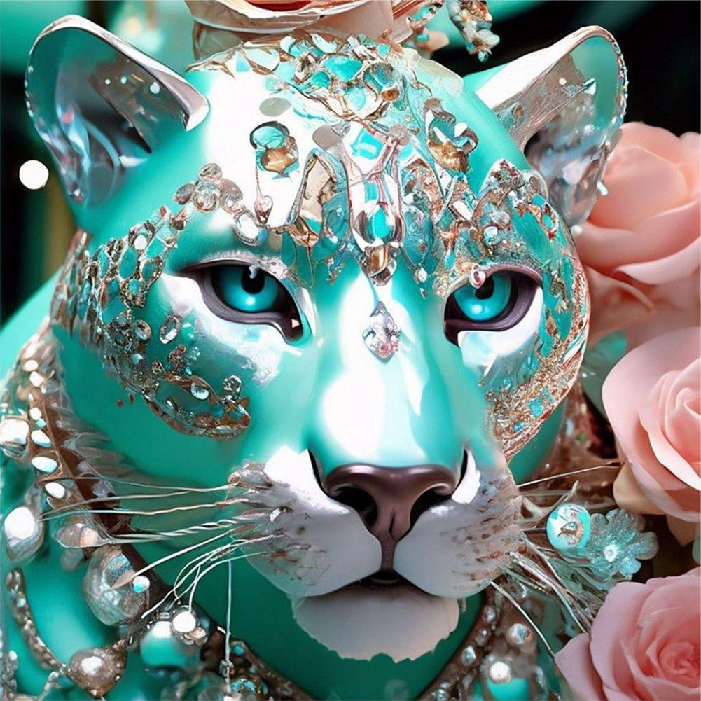 Diamond Panther - Full Round Drill Diamond Painting 30*30CM