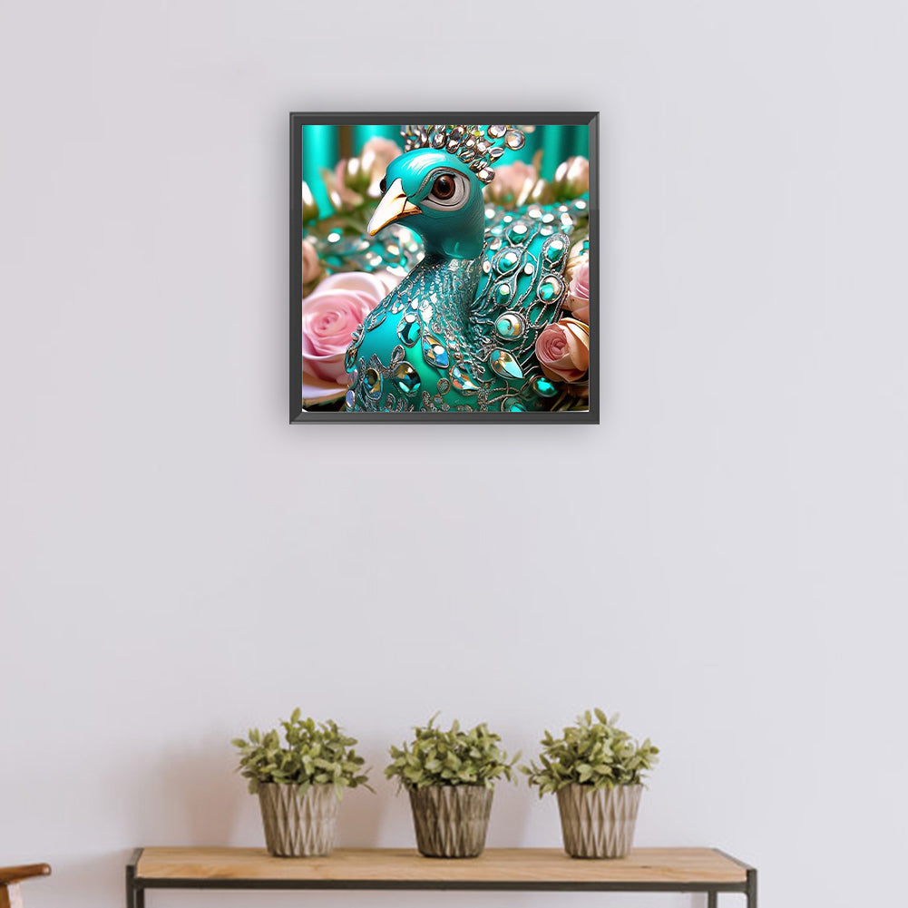 Diamond Peacock - Full Round Drill Diamond Painting 30*30CM