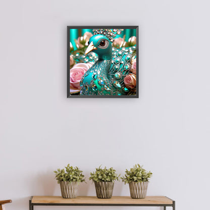 Diamond Peacock - Full Round Drill Diamond Painting 30*30CM
