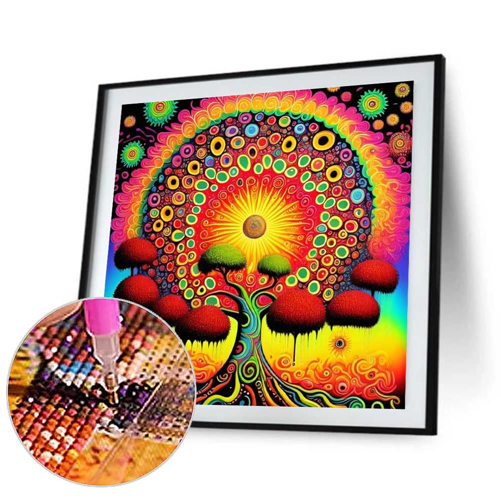 Colorful Tree - Full Round Drill Diamond Painting 30*30CM