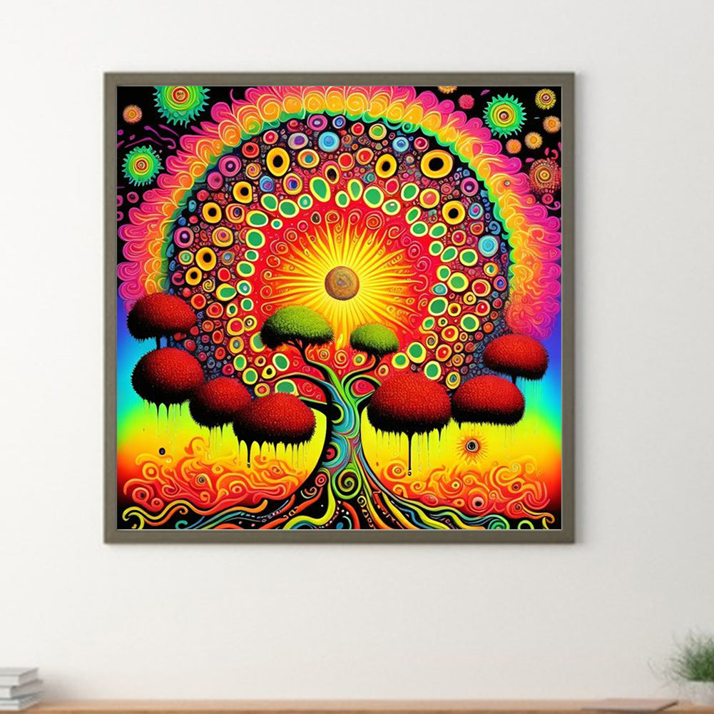 Colorful Tree - Full Round Drill Diamond Painting 30*30CM