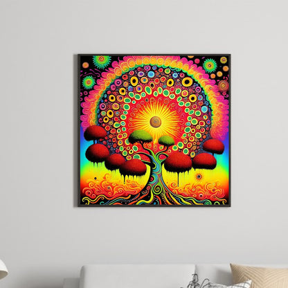 Colorful Tree - Full Round Drill Diamond Painting 30*30CM