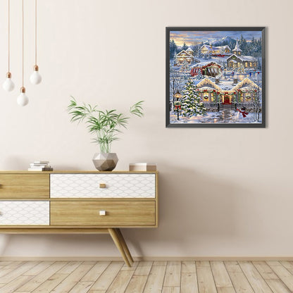 Christmas Town - Full Round Drill Diamond Painting 40*40CM