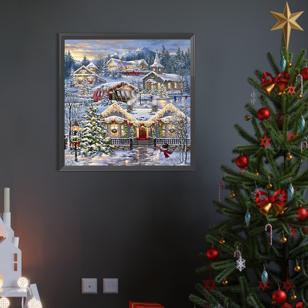 Christmas Town - Full Round Drill Diamond Painting 40*40CM