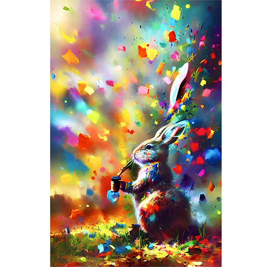 Rabbit - Full Round Drill Diamond Painting 40*60CM