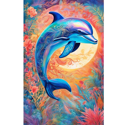 Dolphin - Full Round Drill Diamond Painting 40*60CM