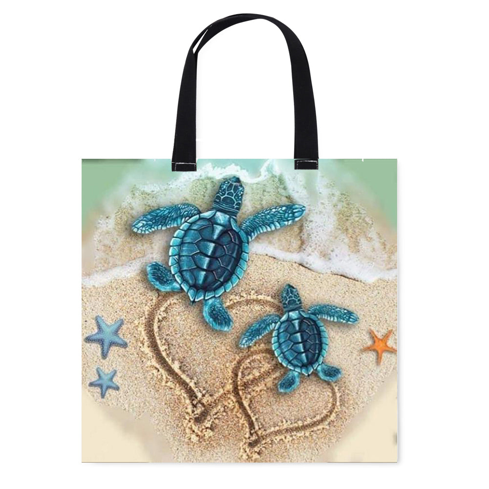 Embroidery Kit Personalized Bag for Beginners 40x40cm (Beach Turtle)