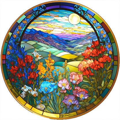 Sunset Flowers - Full Round Drill Diamond Painting 40*40CM