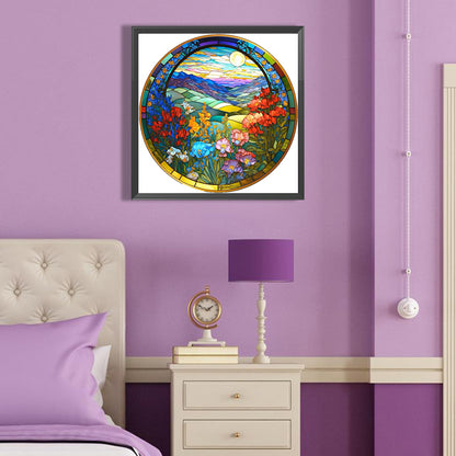 Sunset Flowers - Full Round Drill Diamond Painting 40*40CM