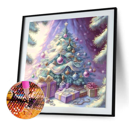 Christmas Tree And Gifts - Full Round Drill Diamond Painting 30*30CM