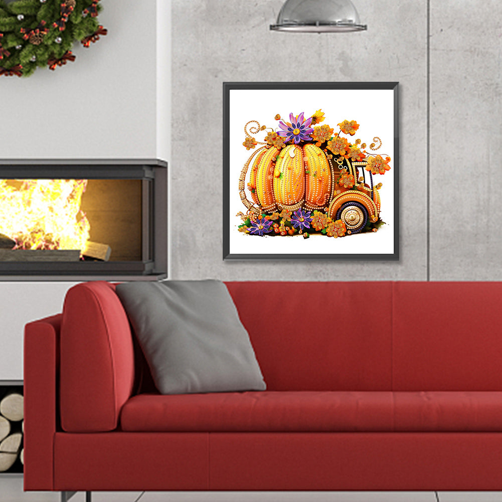 Pumpkin Carriage - Special Shaped Drill Diamond Painting 30*30CM