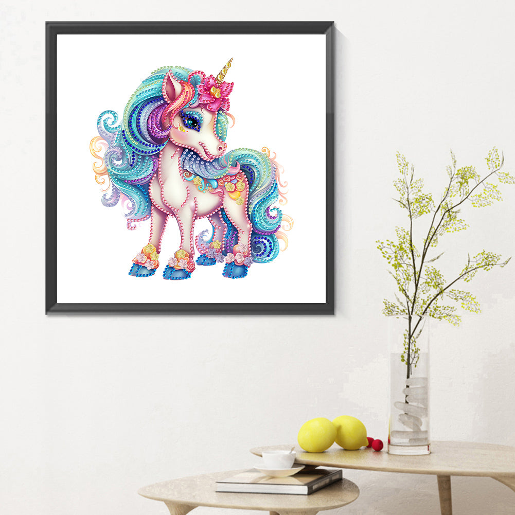 Unicorn - Special Shaped Drill Diamond Painting 30*30CM