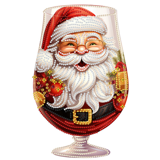 Christmas Water Cup Santa Claus - Special Shaped Drill Diamond Painting 30*30CM