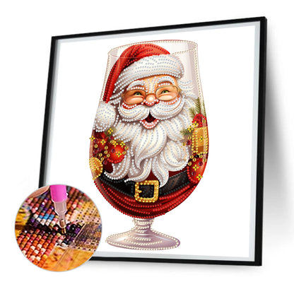 Christmas Water Cup Santa Claus - Special Shaped Drill Diamond Painting 30*30CM