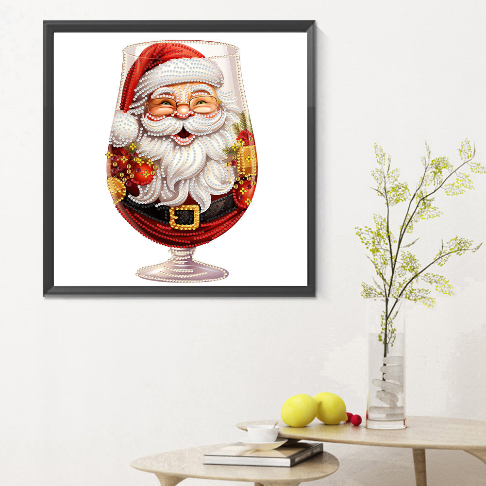 Christmas Water Cup Santa Claus - Special Shaped Drill Diamond Painting 30*30CM