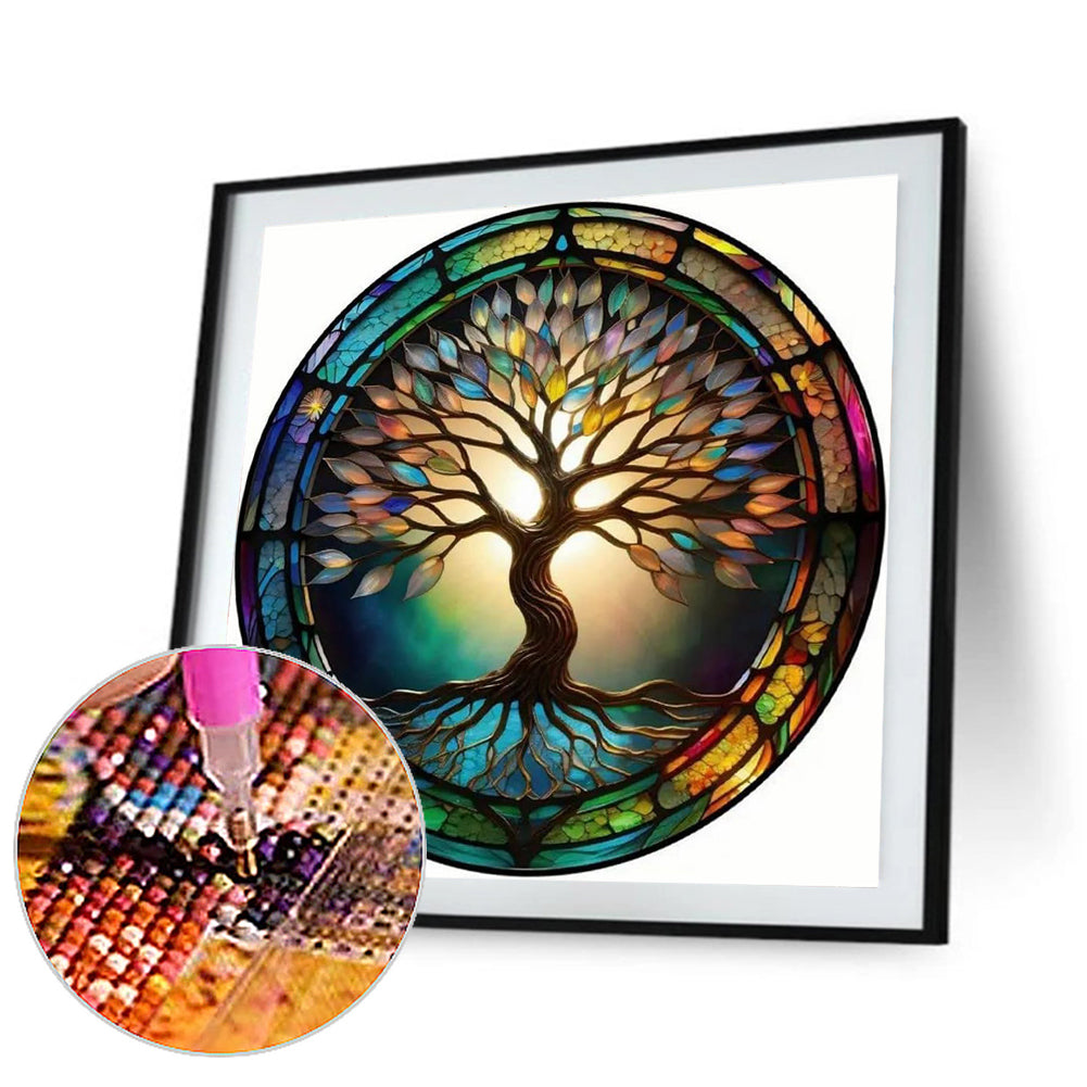 Life Tree - Full Round Drill Diamond Painting 30*30CM