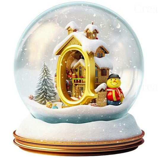 Christmas Crystal Ball Q - Full Round Drill Diamond Painting 50*50CM