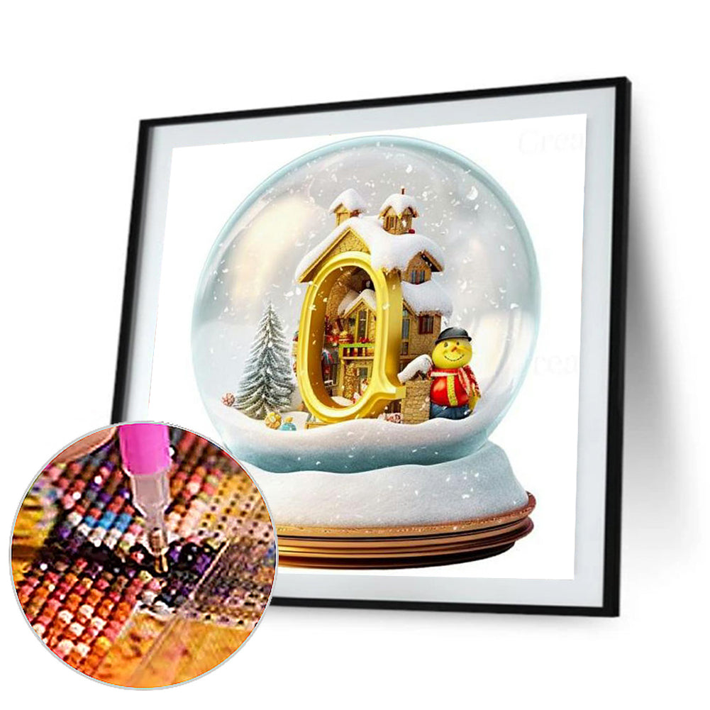 Christmas Crystal Ball Q - Full Round Drill Diamond Painting 50*50CM