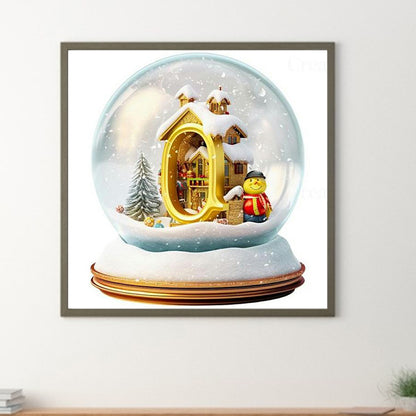 Christmas Crystal Ball Q - Full Round Drill Diamond Painting 50*50CM