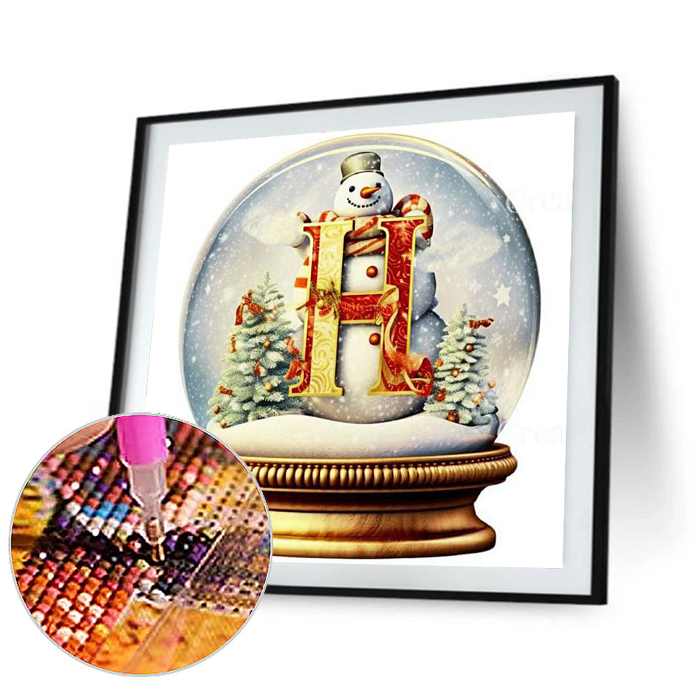 Christmas Crystal Ball H - Full Round Drill Diamond Painting 30*30CM