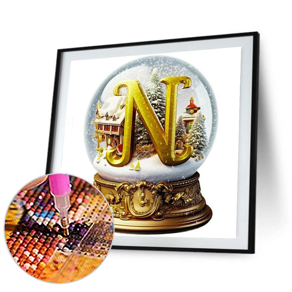 Christmas Crystal Ball N - Full Round Drill Diamond Painting 30*30CM