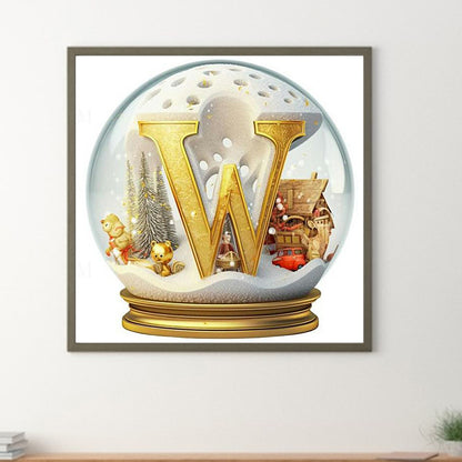 Christmas Crystal Ball W - Full Round Drill Diamond Painting 30*30CM