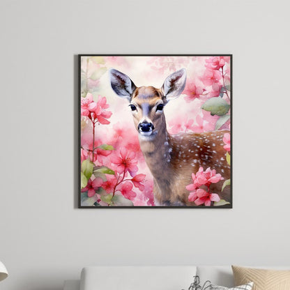 Deer - Full Round Drill Diamond Painting 30*30CM
