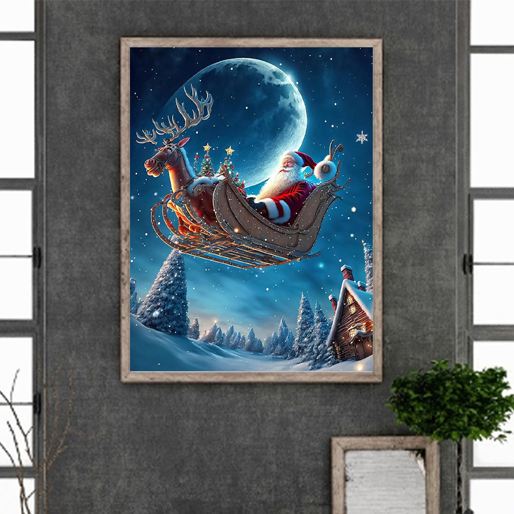 Santa Claus - Full Round Drill Diamond Painting 30*40CM