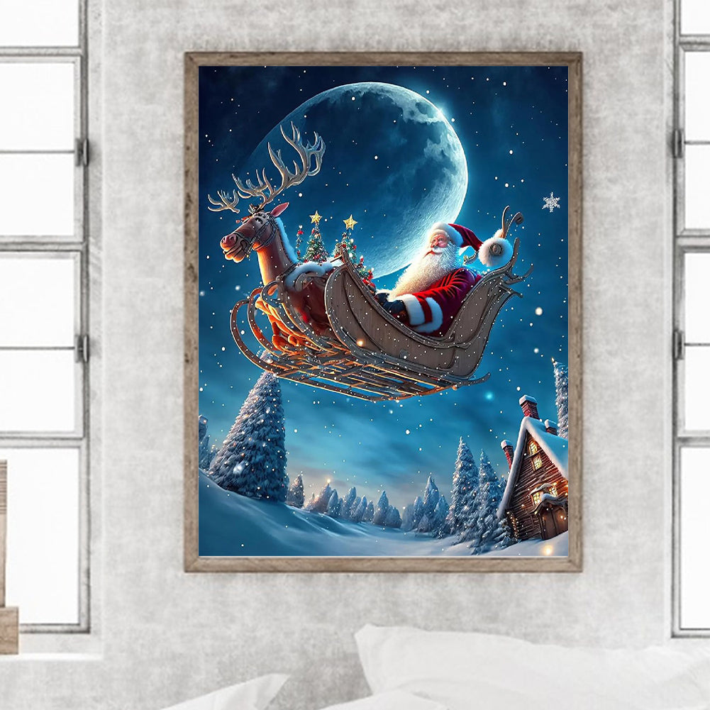 Santa Claus - Full Round Drill Diamond Painting 30*40CM