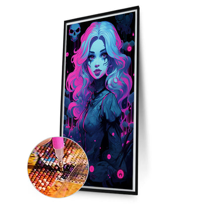 Elegant Girl - Full Round Drill Diamond Painting 40*70CM