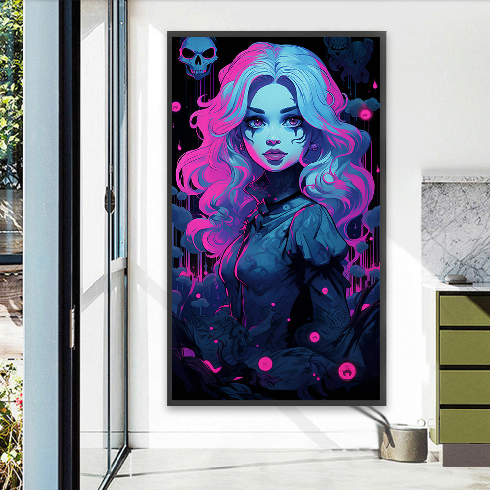 Elegant Girl - Full Round Drill Diamond Painting 40*70CM