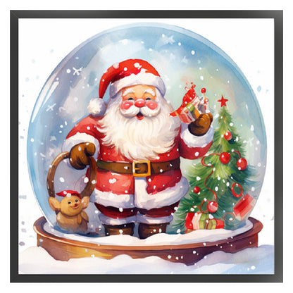 Christmas Gnome Crystal Ball - 11CT Stamped Cross Stitch 50*50CM