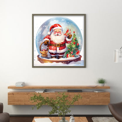 Christmas Gnome Crystal Ball - 11CT Stamped Cross Stitch 50*50CM