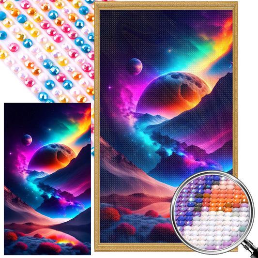 Colorful Clouds - Full Round Drill Diamond Painting 40*70CM