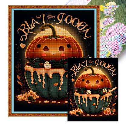 Halloween Coffee - 11CT Stamped Cross Stitch 50*60CM