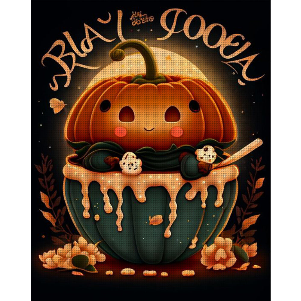 Halloween Coffee - 11CT Stamped Cross Stitch 50*60CM