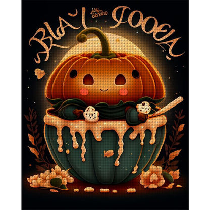 Halloween Coffee - 11CT Stamped Cross Stitch 50*60CM