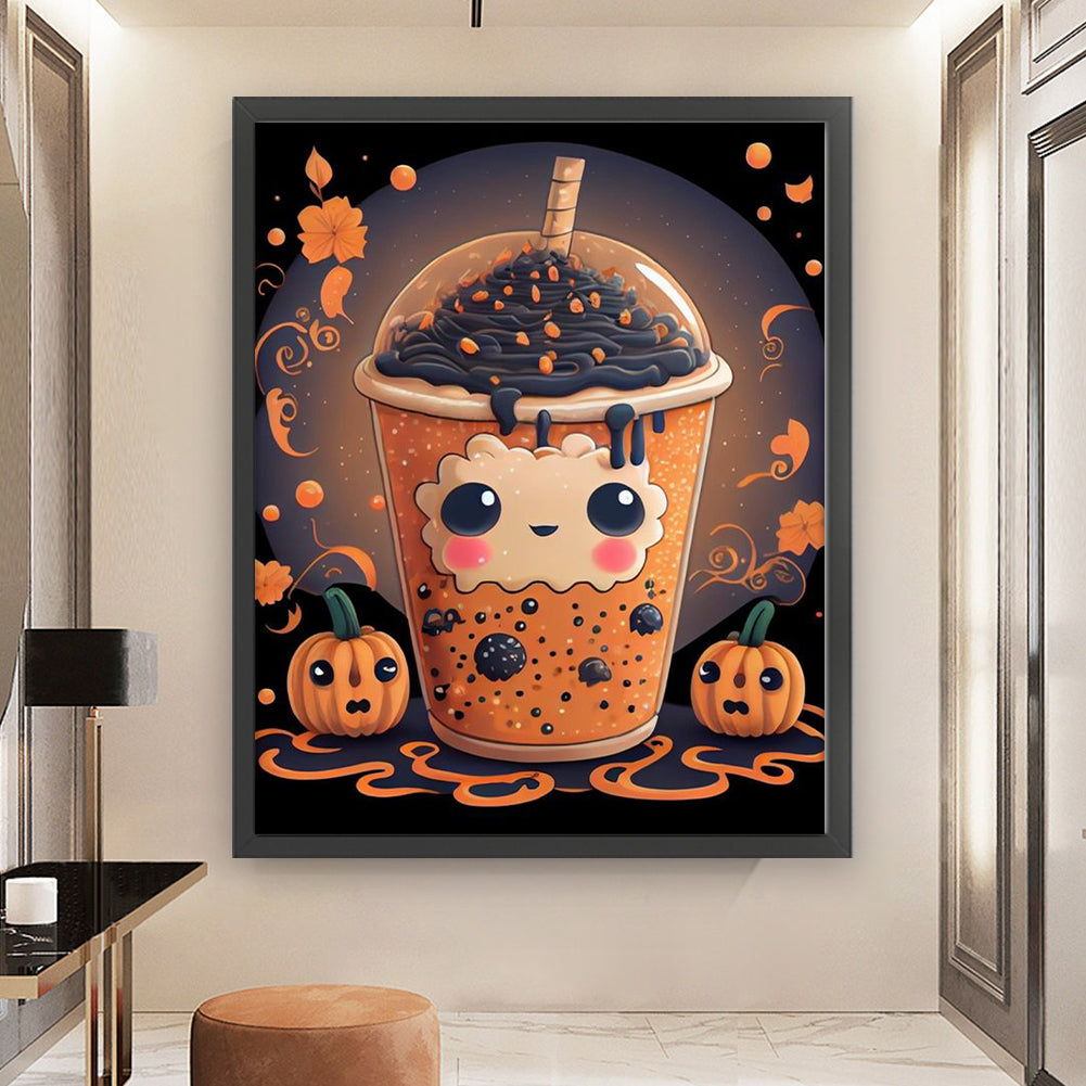 Halloween Coffee - 11CT Stamped Cross Stitch 50*60CM