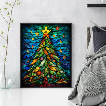 Christmas Tree - 14CT Stamped Cross Stitch 40*50CM