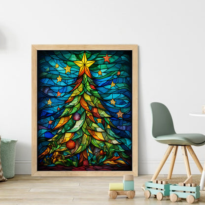 Christmas Tree - 14CT Stamped Cross Stitch 40*50CM