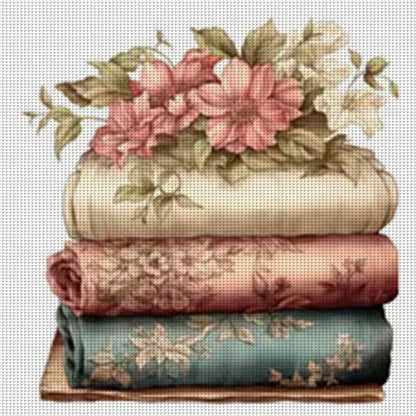 Silk Cloth - 11CT Stamped Cross Stitch 50*50CM