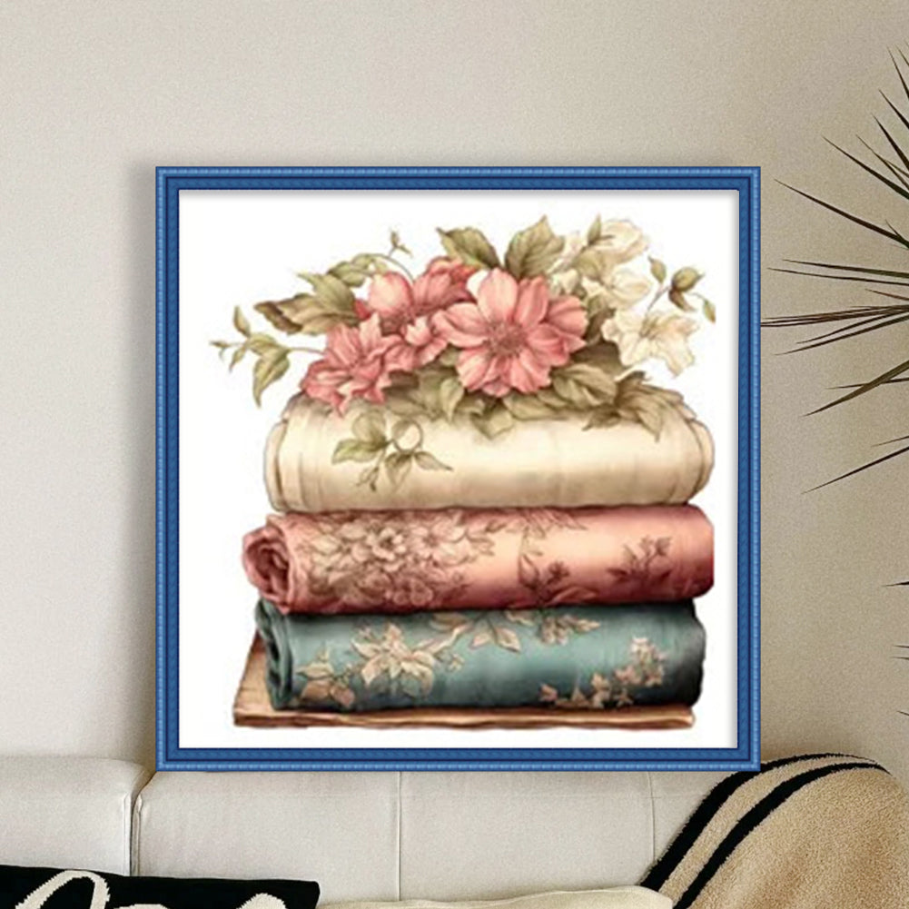 Silk Cloth - 11CT Stamped Cross Stitch 50*50CM