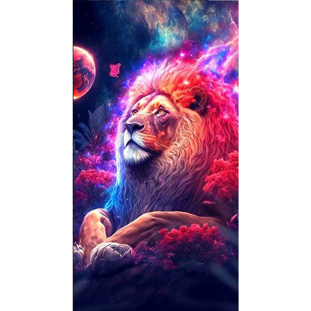 Lion - 11CT Stamped Cross Stitch 40*70CM