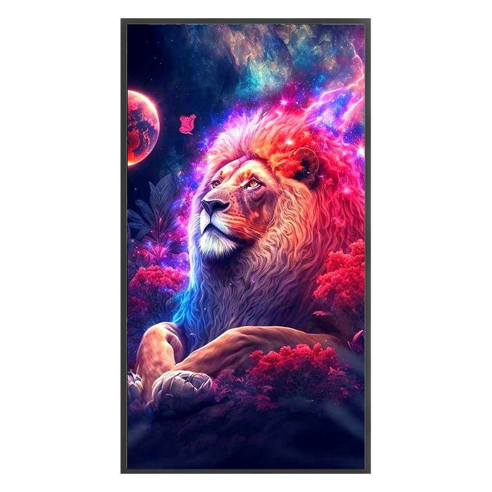 Lion - 11CT Stamped Cross Stitch 40*70CM