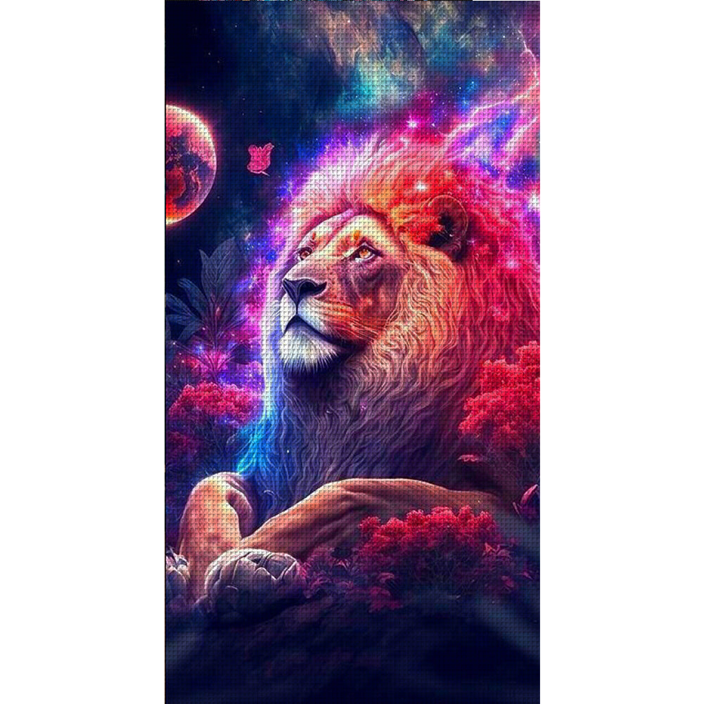 Lion - 11CT Stamped Cross Stitch 40*70CM