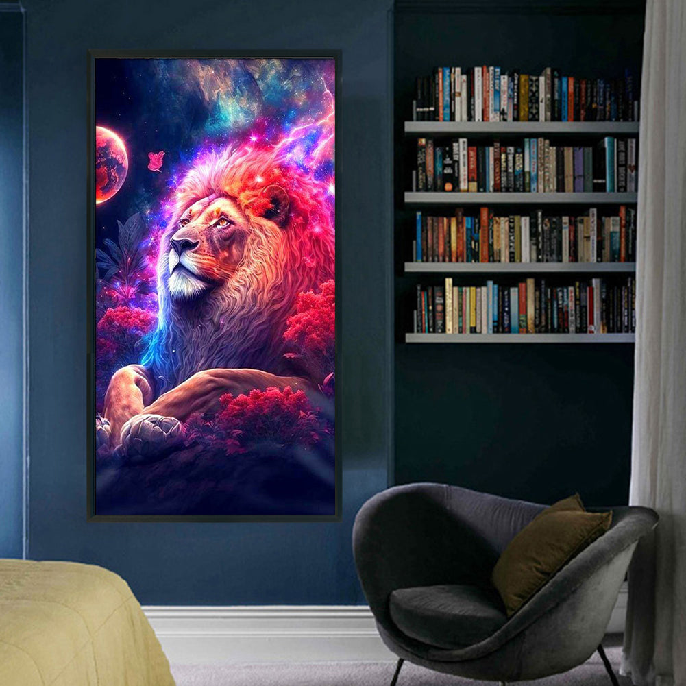 Lion - 11CT Stamped Cross Stitch 40*70CM